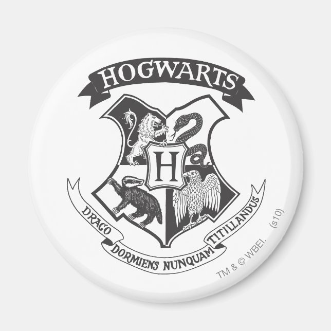 Harry Potter | Retro Hogwarts Crest Magnet (Framsidan)
