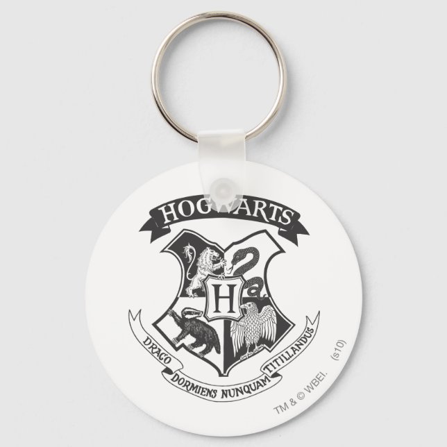 Harry Potter | Retro Hogwarts Crest Nyckelring (Framsida)