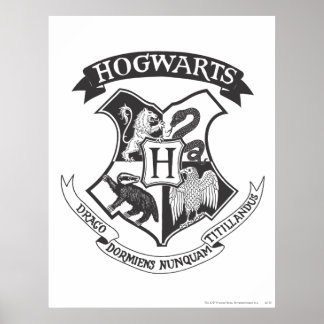 Harry Potter | Retro Hogwarts-vapen Poster