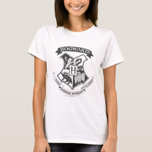 Harry Potter   Retro Hogwarts-vapen T Shirt