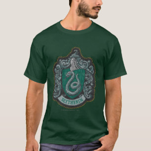 Harry Potter   Retro Mäktig Slytherin-vapen T-shirt