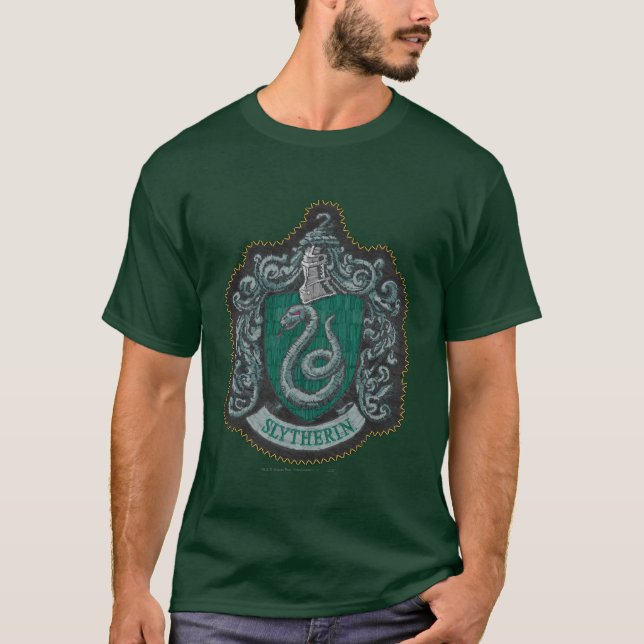 Harry Potter | Retro Mäktig Slytherin-vapen Tröja (Framsida)
