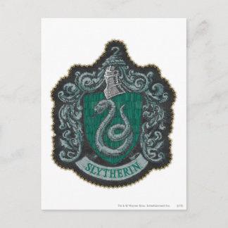 Harry Potter | Retro mäktig Slytherin-vapen Vykort