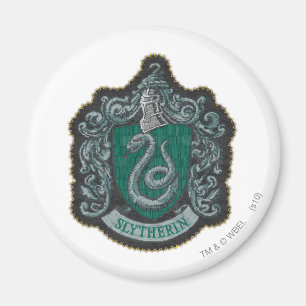 Harry Potter   Retro Slytherin-vapen Magnet