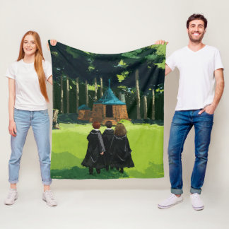 HARRY POTTER™, Ron och Hermione på Hagrids tarmhål Fleecefilt