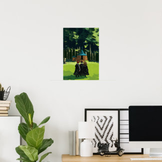 HARRY POTTER™, Ron och Hermione på Hagrids tarmhål Poster