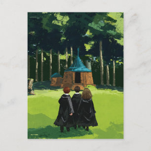 HARRY POTTER™, Ron och Hermione på Hagrids tarmhål Vykort