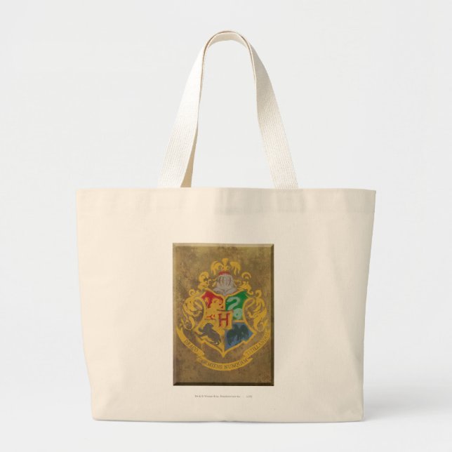 Harry Potter | Rustic Hogwarts Crest Jumbo Tygkasse (Framsidan)