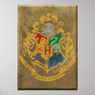 Harry Potter | Rustic Hogwarts Crest Poster