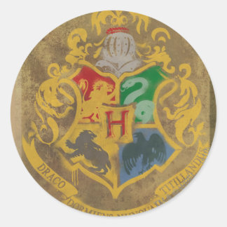 Harry Potter | Rustic Hogwarts Crest Runt Klistermärke