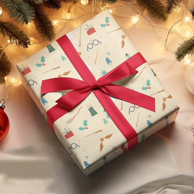 Harry Potter | Semestermönster Presentpapper (Wrapping paper on gift)