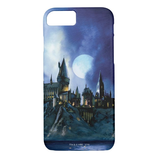 Harry Potter slott | Hogwarts på natten Case-Mate iPhone Skal (Baksida)