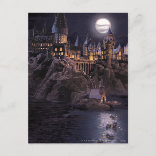 Harry Potter slott   underbar sjö till Hogwarts Vykort