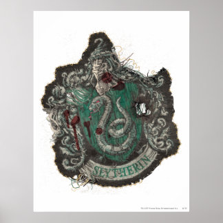 Harry Potter | SlyterinVapensköld - Vintage Poster