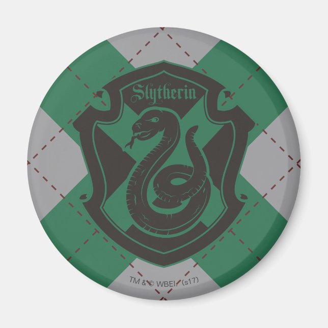 Harry Potter | Slytherin House Pride Vapensköld Magnet (Framsidan)