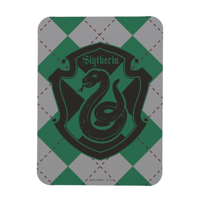 Harry Potter | Slytherin House Pride Vapensköld Magnet (Vertikal)
