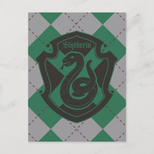 Harry Potter   Slytherin House Pride Vapensköld Vykort