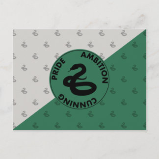 Harry Potter | SLYTHERIN™ Husegenskaper Grafik Vykort