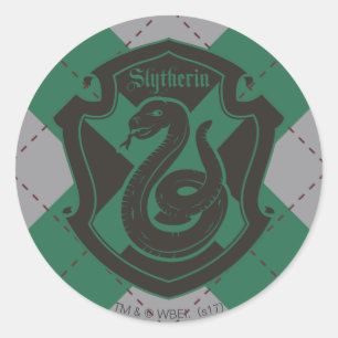 Harry Potter Slytherin Husets Stolta Vapen Runt Klistermärke