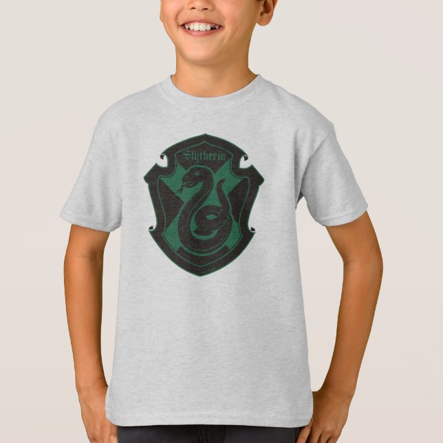 Harry Potter | Slytherin Husets Stolta Vapen T Shirt (Framsida)