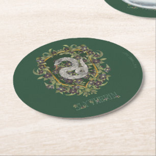 HARRY POTTER™ SLYTHERIN™-märke Underlägg Papper Rund