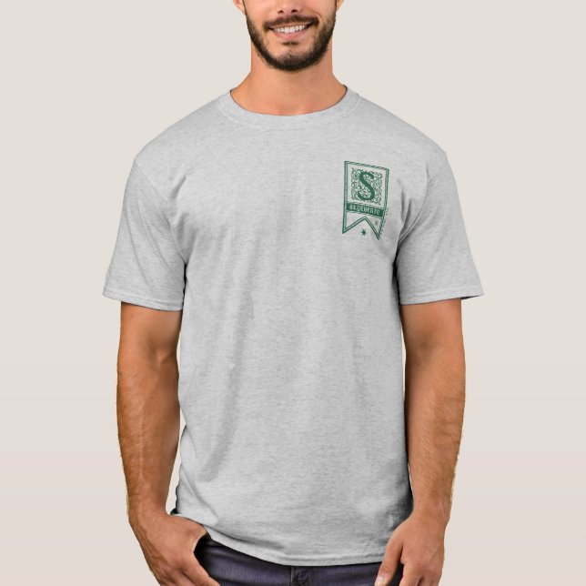Harry Potter | Slytherin Monogrambaner T-shirt (Framsida)