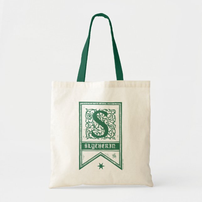 Harry Potter | Slytherin Monogramflagga Tygkasse (Framsidan)