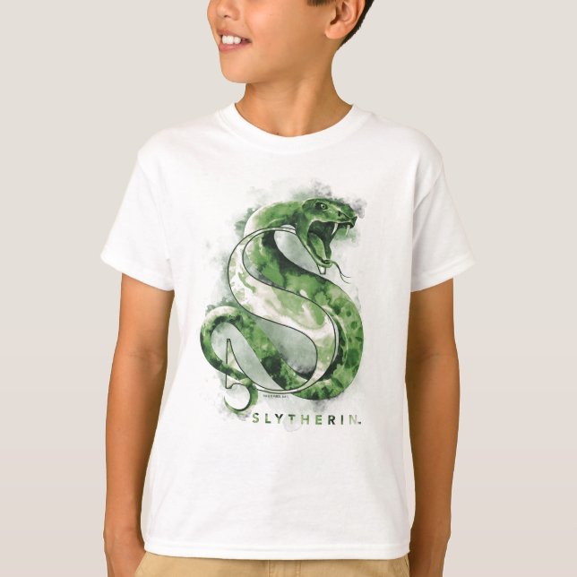 Harry Potter | SLYTHERIN™ Orm Akvarell T-shirt (Framsida)