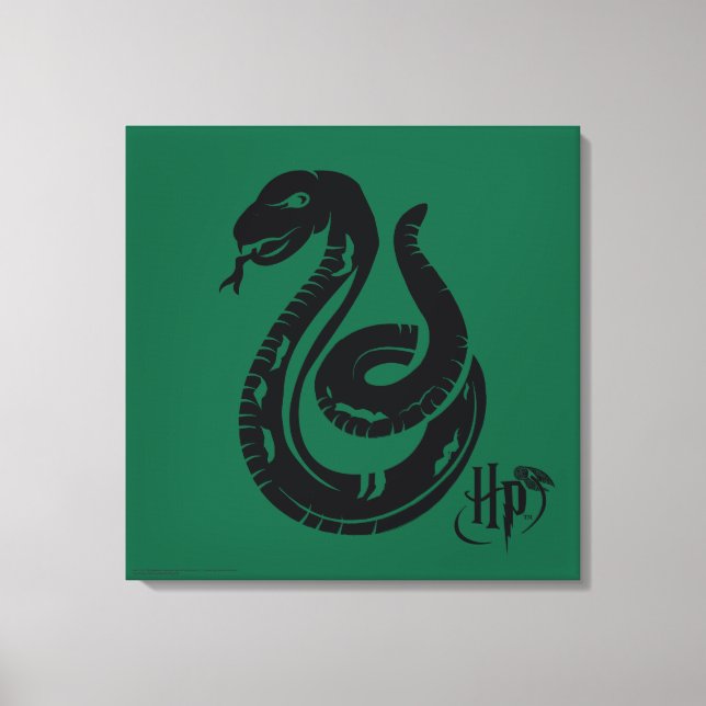 Harry Potter | Slytherin-orm-ikon Canvastryck (Framsida)