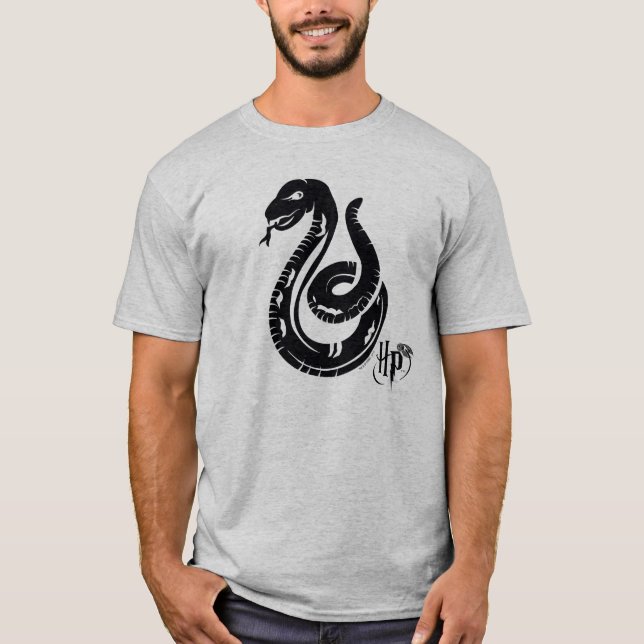 Harry Potter | Slytherin Orm Ikon T Shirt (Framsida)
