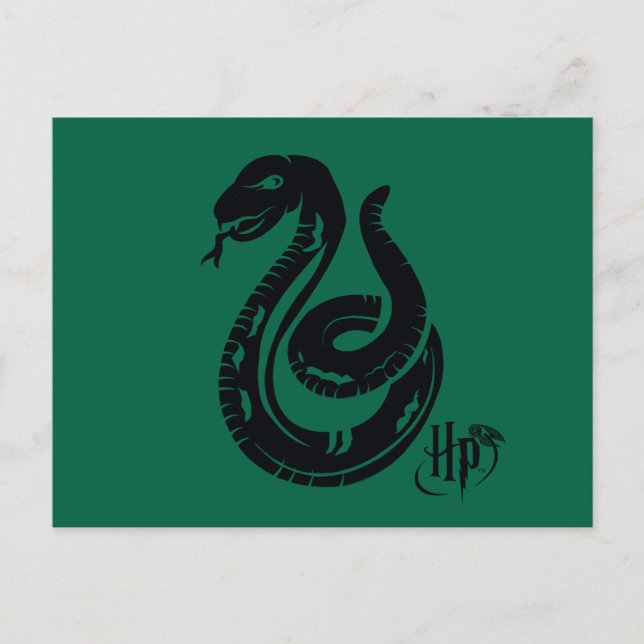 Harry Potter | Slytherin Orm Ikon Vykort (Framsida)