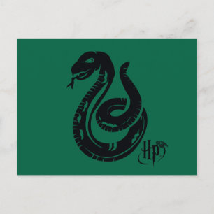 Harry Potter   Slytherin Orm Ikon Vykort