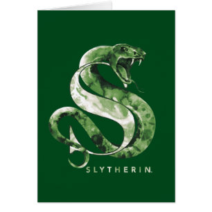 Harry Potter   SLYTHERIN™ Orm Vattenfärg Hälsningskort