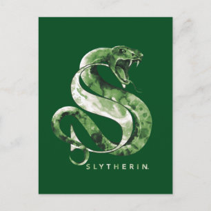 Harry Potter   SLYTHERIN™ Orm Vattenfärg Vykort