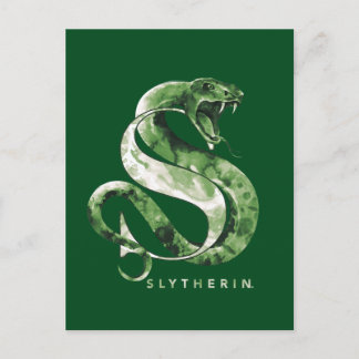 Harry Potter | SLYTHERIN™ Orm Vattenfärg Vykort