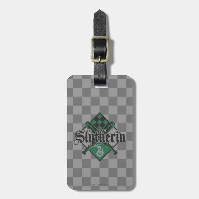 Harry Potter | Slytherin QUIDDITCH™ Vapensköld Bagagebricka (Vertikal Framsida)