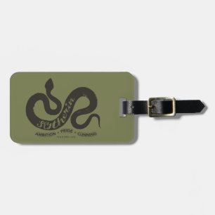 Harry Potter   SLYTHERIN™ Silhouette Typografi Bagagebricka