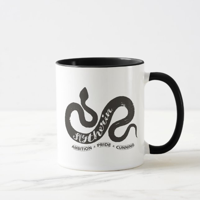Harry Potter | SLYTHERIN™ Silhouette Typografi Mugg (Höger)