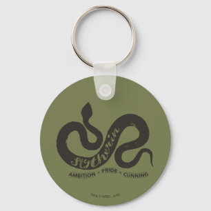 Harry Potter   SLYTHERIN™ Silhouette Typografi Nyckelring