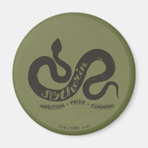 Harry Potter SLYTHERIN™ Silhuett Typografi Magnet