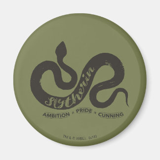 Harry Potter | SLYTHERIN™ Silhuett Typografi Magnet