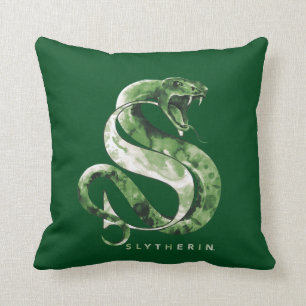 Harry Potter   SLYTHERIN™ Snake Watercolor Kudde