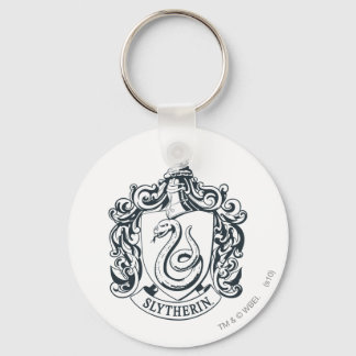 Harry Potter | Slytherin-vapen svart och vitt Nyckelring