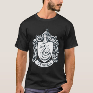Harry Potter Slytherin-vapen svart och vitt T Shirt