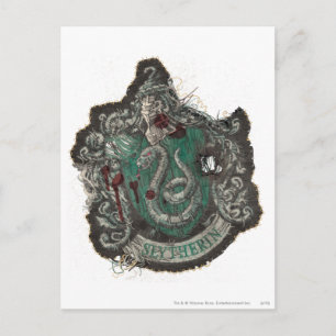 Harry Potter Slytherin-vapen - Vintage Vykort