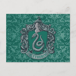 Harry Potter | Slytherin Vapenmärke Grön Vykort