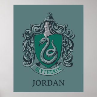 Harry Potter | Slytherin vapensköld Grön Poster