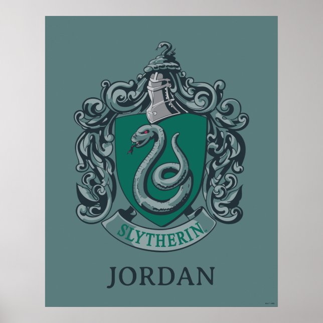 Harry Potter | Slytherin vapensköld Grön Poster (Framsidan)