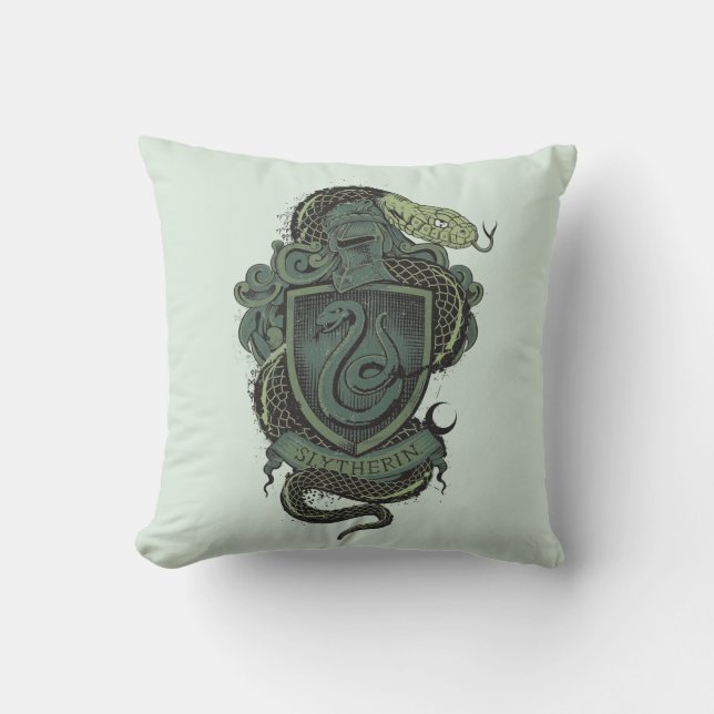Harry Potter | Slytherin vapensköld Kudde (Framsida)
