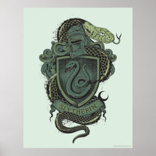 Harry Potter   Slytherin vapensköld Poster